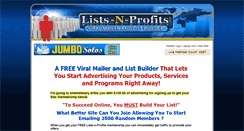 Desktop Screenshot of lists-n-profits.com